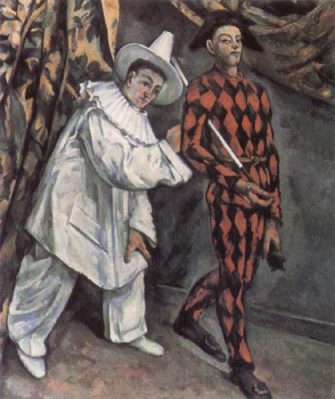Paul Cezanne Pierrot and Harlequin Spain oil painting art